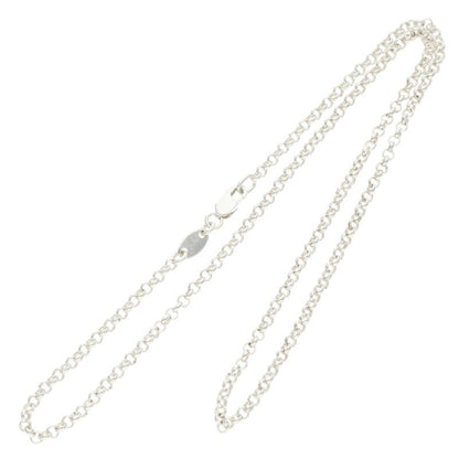 Chrome Hearts 925 Silver Roll Chain Necklace Size 16INCH