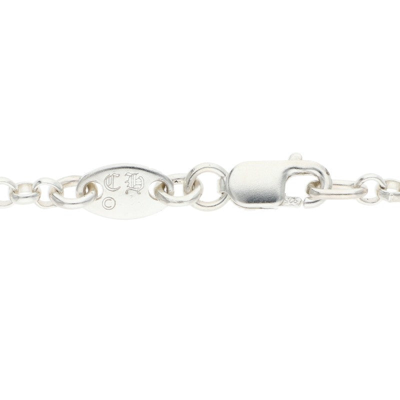 Chrome Hearts 925 Silver Roll Chain Necklace Size 16INCH