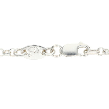 Chrome Hearts 925 Silver Roll Chain Necklace Size 16INCH
