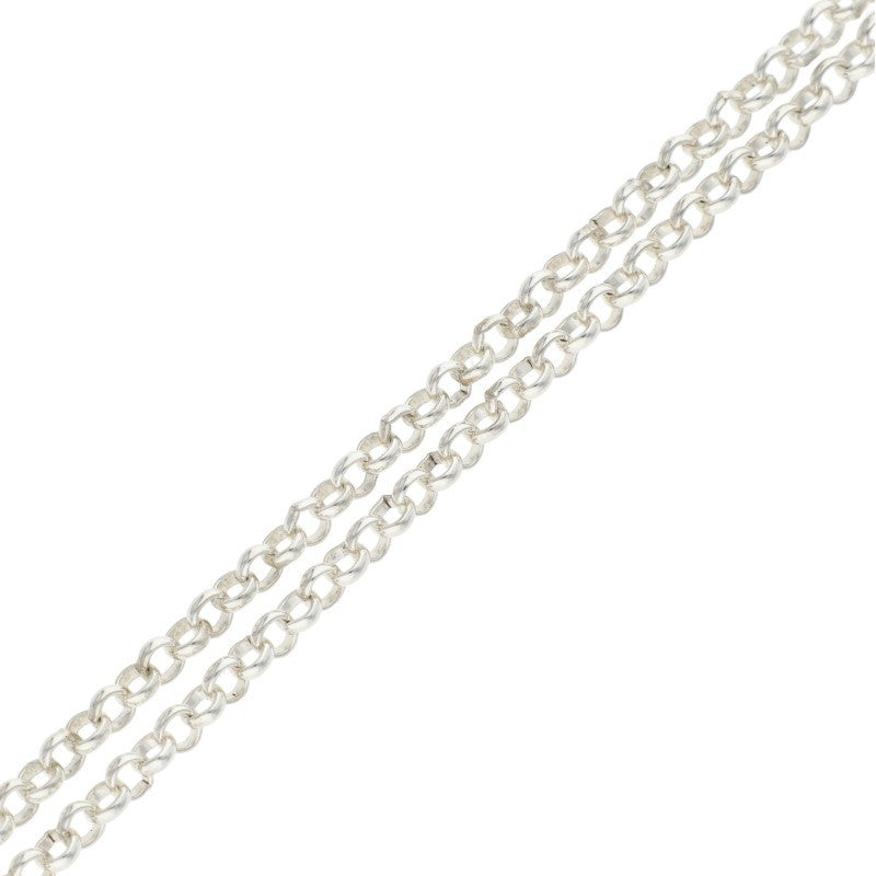 Chrome Hearts 925 Silver Roll Chain Necklace Size 16INCH