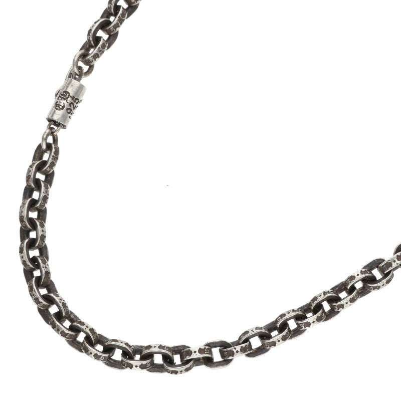 Chrome Hearts 925 Silver Paper Chain Necklace Size 20INCH