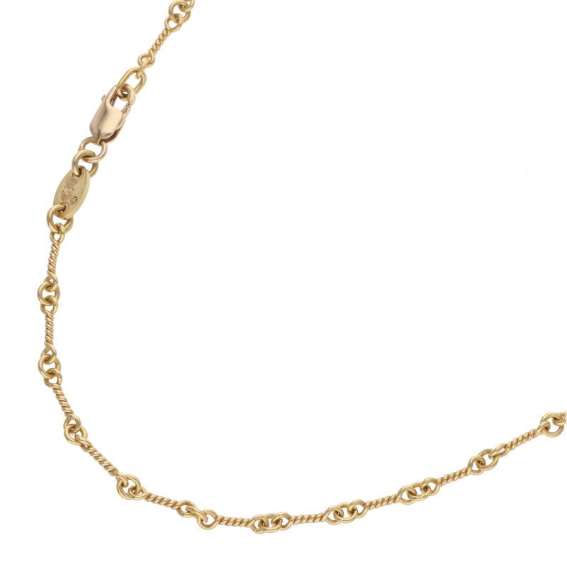 Chrome Hearts 22K Gold Twist Chain Necklace Size 16INCH
