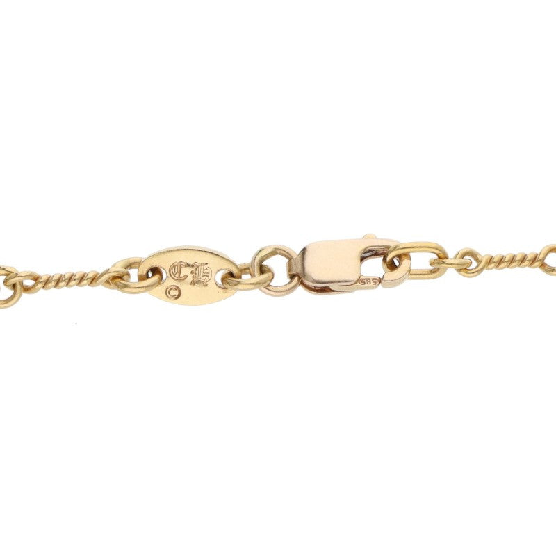 Chrome Hearts 22K Gold Twist Chain Necklace Size 16INCH