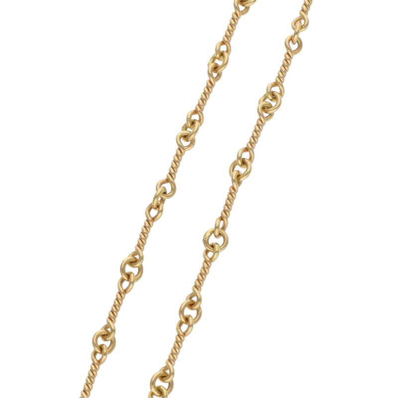 Chrome Hearts 22K Gold Twist Chain Necklace Size 16INCH