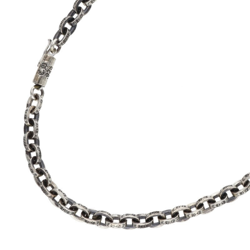 Chrome Hearts 925 Silver Paper Chain Necklace Size 20INCH
