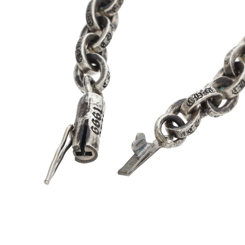 Chrome Hearts 925 Silver Paper Chain Necklace Size 16INCH