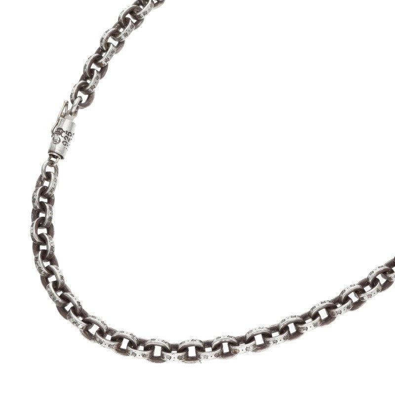 Chrome Hearts 925 Silver Paper Chain Necklace Size 24INCH
