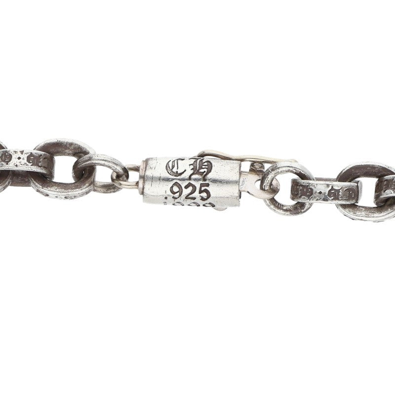 Chrome Hearts 925 Silver Paper Chain Necklace Size 24INCH