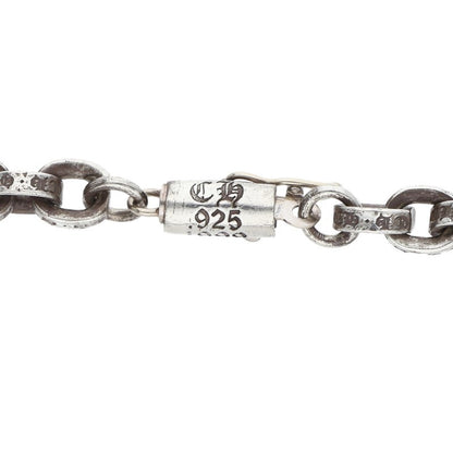 Chrome Hearts 925 Silver Paper Chain Necklace Size 24INCH