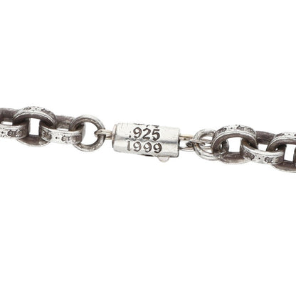 Chrome Hearts 925 Silver Paper Chain Necklace Size 24INCH
