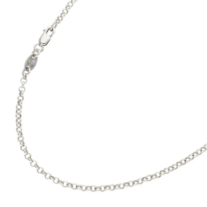 Chrome Hearts 925 Silver Roll Chain Necklace Size 16INCH