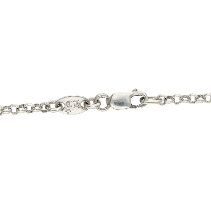 Chrome Hearts 925 Silver Roll Chain Necklace Size 18INCH