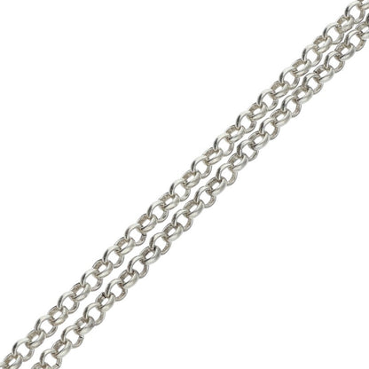 Chrome Hearts 925 Silver Roll Chain Necklace Size 20INCH