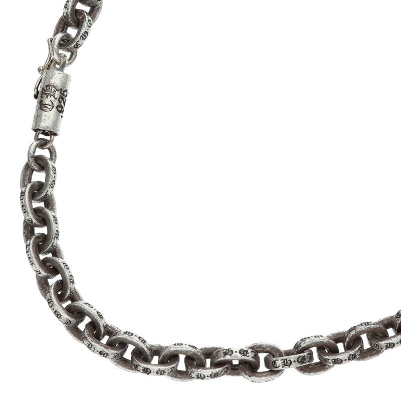 Chrome Hearts 925 Silver Paper Chain Necklace Size 20INCH