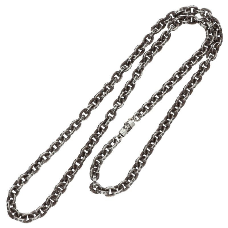 Chrome Hearts 925 Silver Paper Chain Necklace Size 20INCH