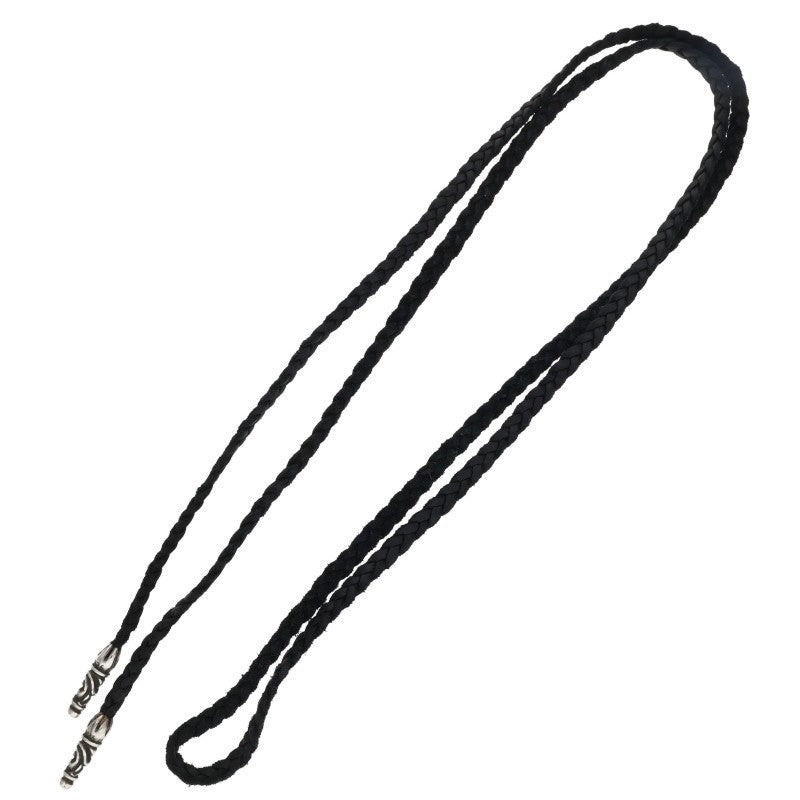 Chrome Hearts Scroll Leather Silver Necklace Size ONE SIZE