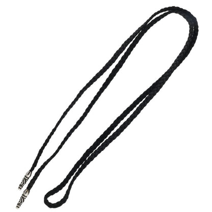 Chrome Hearts Scroll Leather Silver Necklace Size ONE SIZE