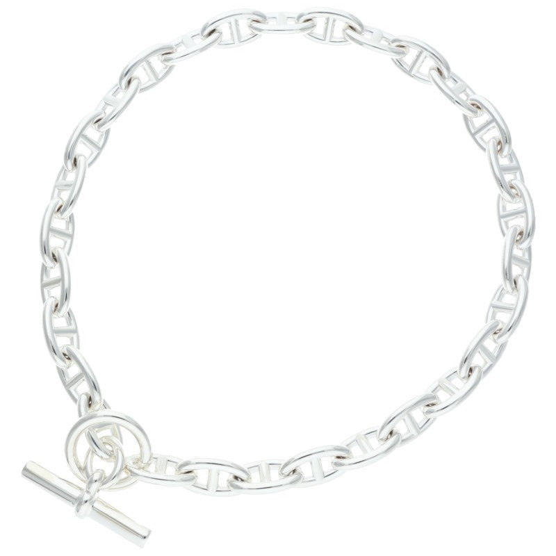 HERMES Chaine d'Ancre GM 925 Choker Silver Size 29LINK