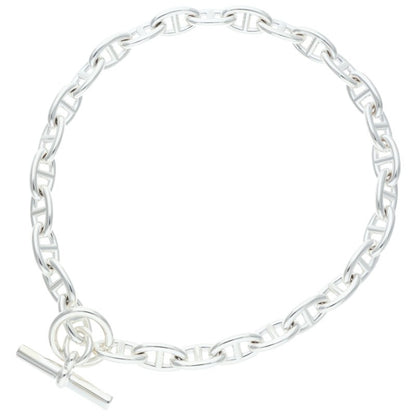 HERMES Chaine d'Ancre GM 925 Choker Silver Size 29LINK