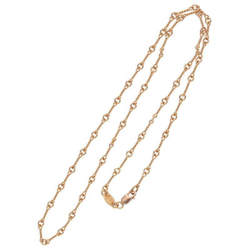 Chrome Hearts 22K Twist Chain Gold Necklace Size 18INCH