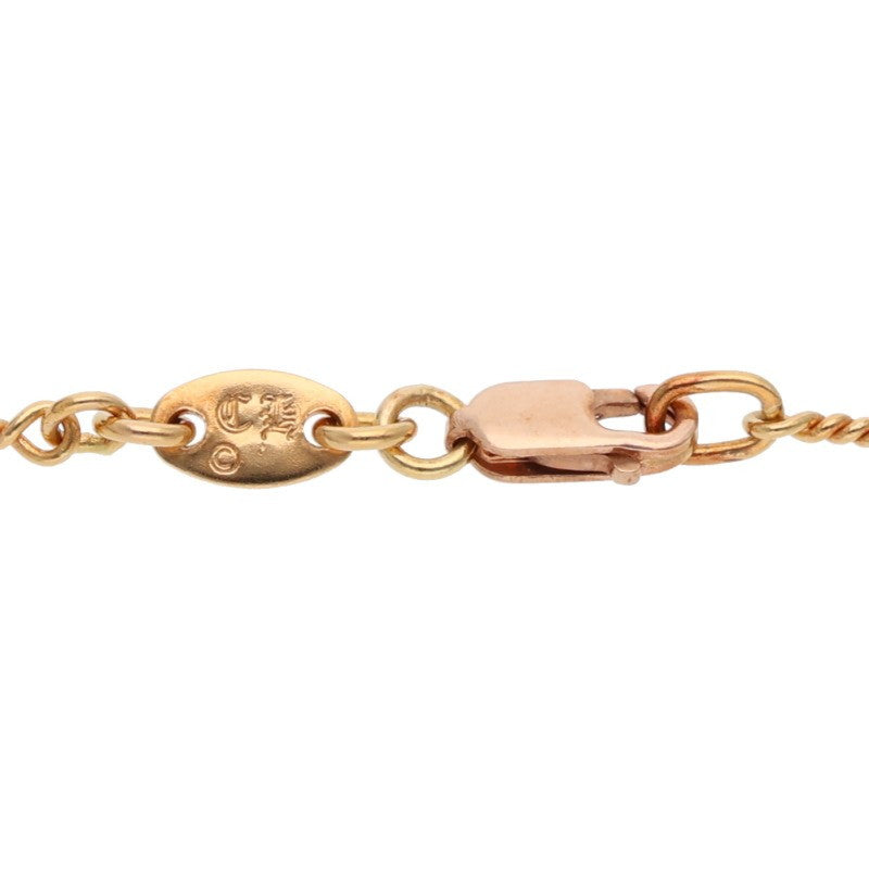 Chrome Hearts 22K Twist Chain Gold Necklace Size 18INCH