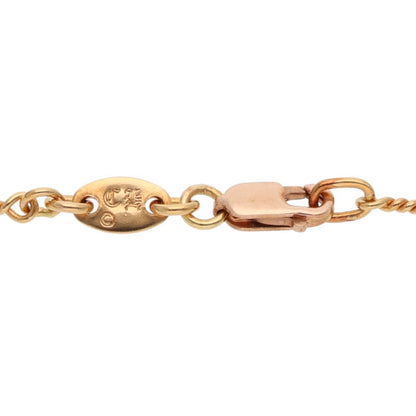 Chrome Hearts 22K Twist Chain Gold Necklace Size 18INCH