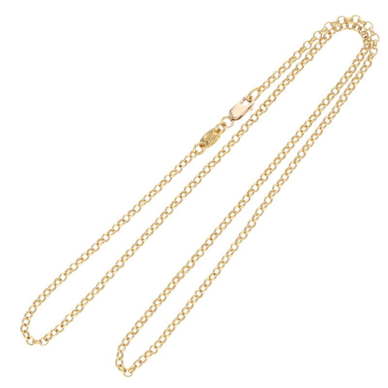 Chrome Hearts 22K Roll Chain Gold Yellow Size 18INCH
