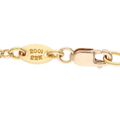 Chrome Hearts 22K Roll Chain Gold Yellow Size 18INCH