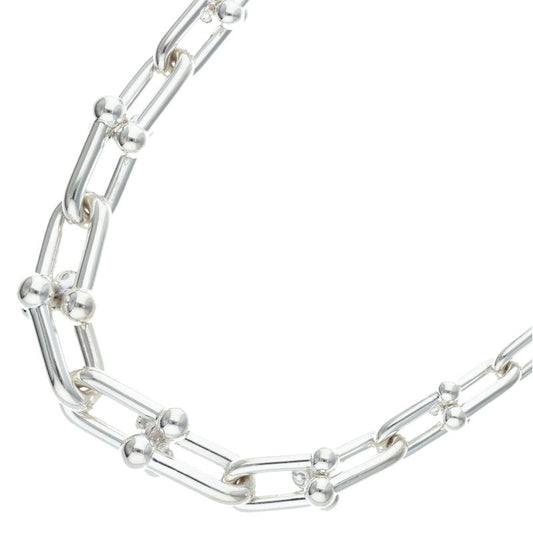 TIFFANY&Co. HardWear Graduated Silver Necklace Size 18INCH