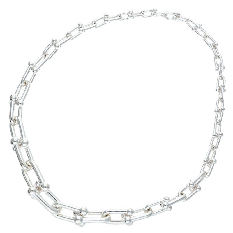 TIFFANY&Co. HardWear Graduated Silver Necklace Size 18INCH
