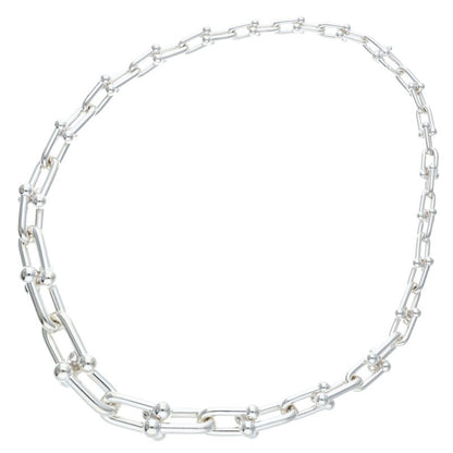 TIFFANY&Co. HardWear Graduated Silver Necklace Size 18INCH