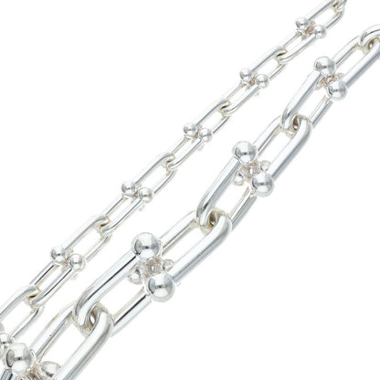TIFFANY&Co. HardWear Graduated Silver Necklace Size 18INCH