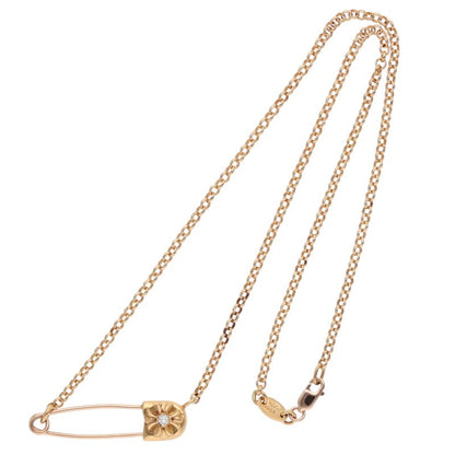 Chrome Hearts 22K 1 Diamond Safety Chain Necklace Size 16
