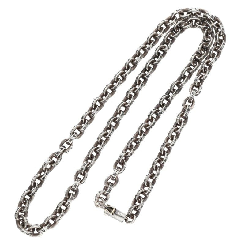 Chrome Hearts Paper Chain 925 Silver Necklace Size 18INCH