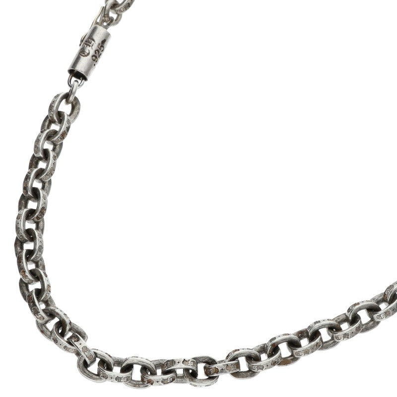 Chrome Hearts Paper Chain Silver Necklace Size 20INCH