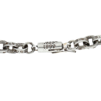 Chrome Hearts Paper Chain Silver Necklace Size 20INCH