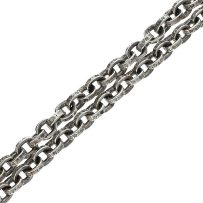 Chrome Hearts Paper Chain Silver Necklace Size 20INCH