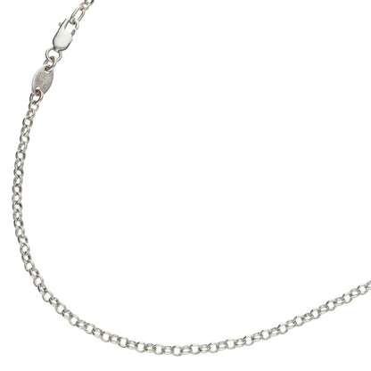 Chrome Hearts Roll Chain Silver Necklace Size 24INCH