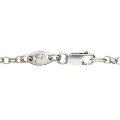 Chrome Hearts Roll Chain Silver Necklace Size 24INCH