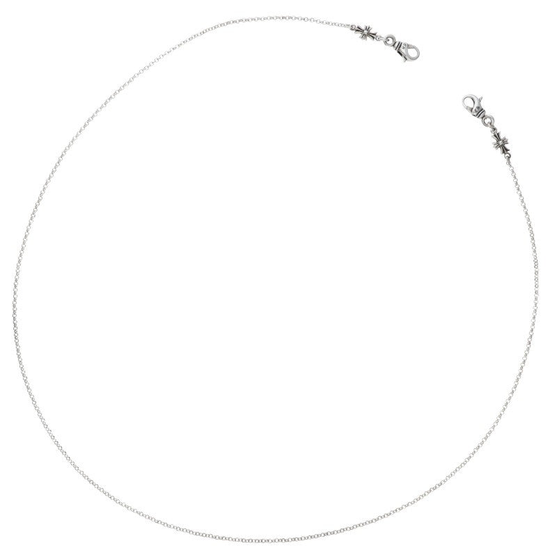 Chrome Hearts Mask Roll Chain Silver Necklace Size 30INCH