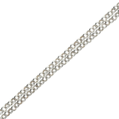 Chrome Hearts Mask Roll Chain Silver Necklace Size 30INCH