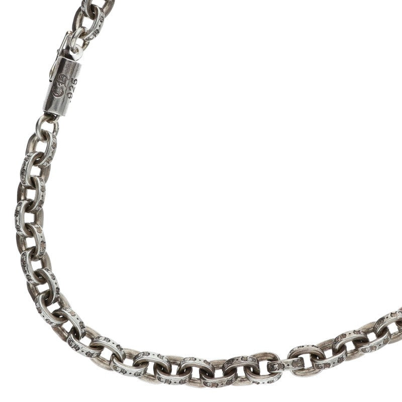 Chrome Hearts Paper Chain Silver Necklace Size 18INCH