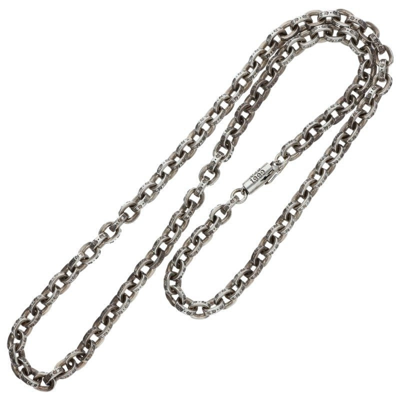 Chrome Hearts Paper Chain Silver Necklace Size 18INCH