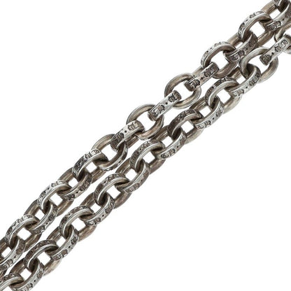Chrome Hearts Paper Chain Silver Necklace Size 18INCH