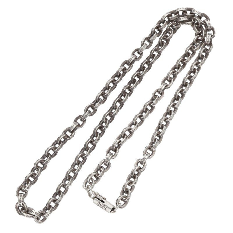 Chrome Hearts Paper Chain 925 Silver Necklace Size 18INCH