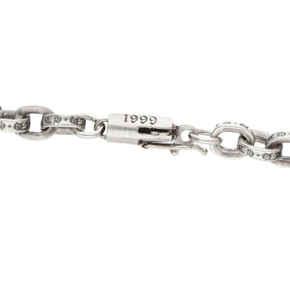 Chrome Hearts Paper Chain 925 Silver Necklace Size 18INCH