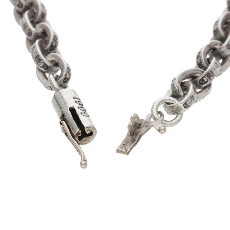 Chrome Hearts Paper Chain 925 Silver Necklace Size 18INCH