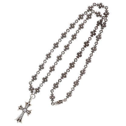 Chrome Hearts Pave Diamond Silver Necklace Size 20INCH