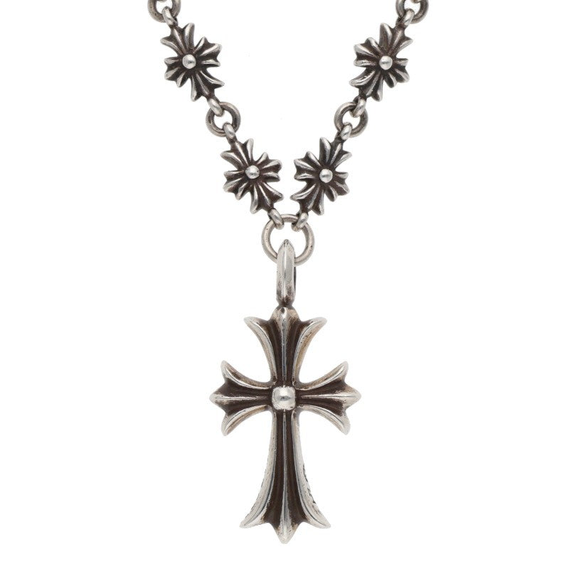Chrome Hearts Pave Diamond Silver Necklace Size 20INCH