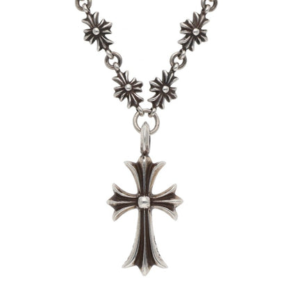 Chrome Hearts Pave Diamond Silver Necklace Size 20INCH